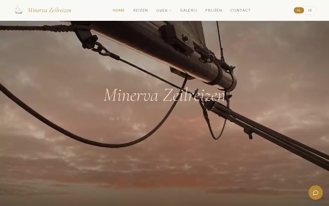Minerva Zeilreizen — website door StudioFab